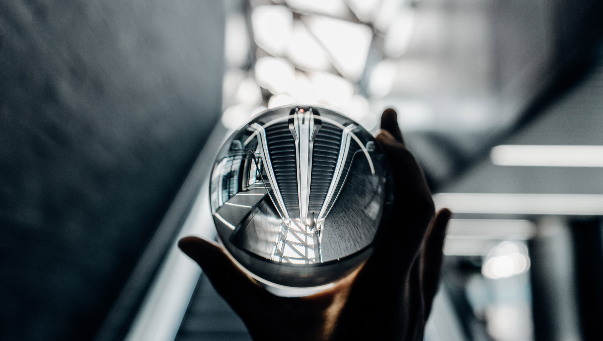 Looking through a magnifying glass