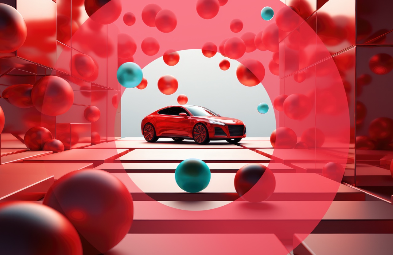 car driving away