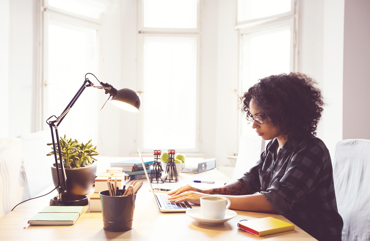 Person working remotely