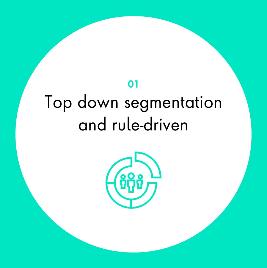 Top down segmentation and rule-driven