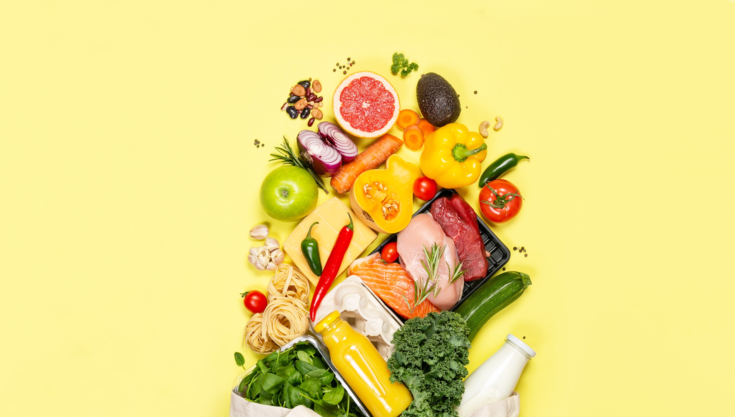Artful collection of produce