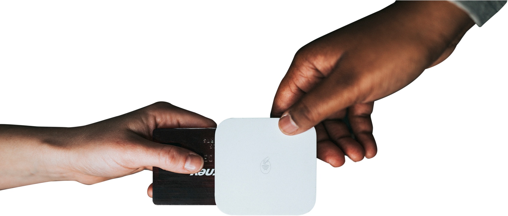 credit card in a credit card chip reader.