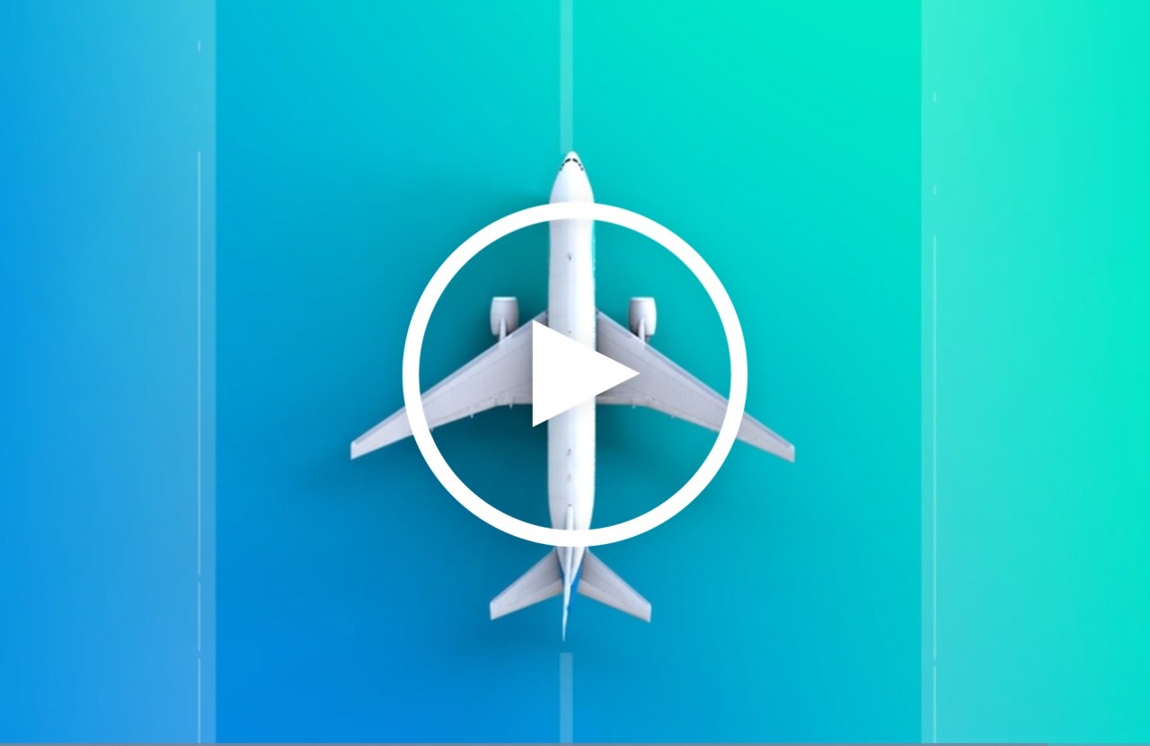 Illustration of a passenger jet.